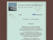 Tablet Screenshot of enlivenskinandbeauty.com